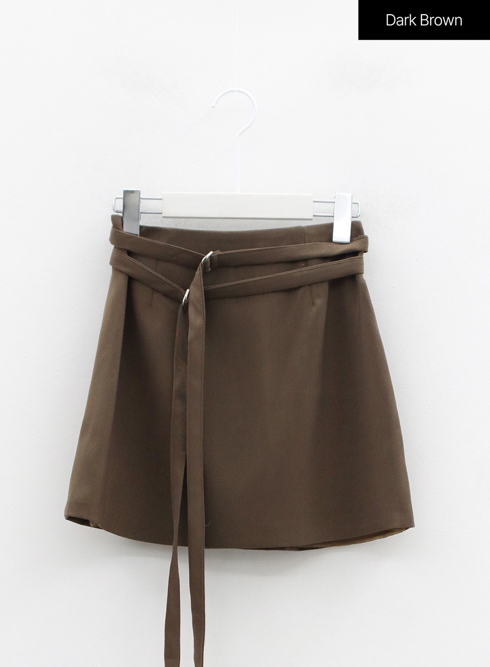 Double Belt Strap Mini Skirt OS05