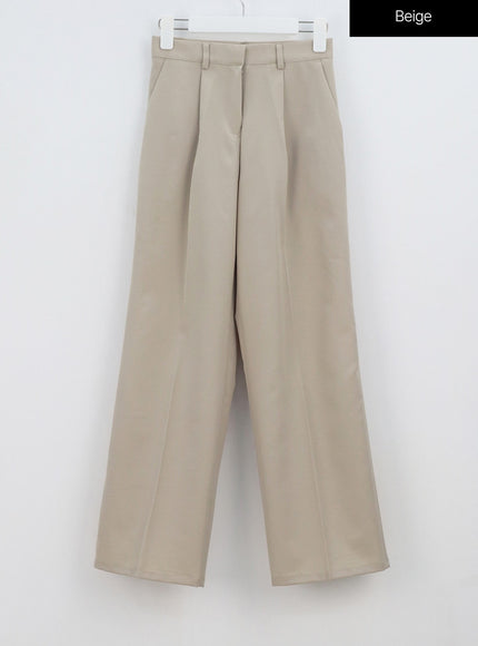 Wide Basic Tailored Pants OA307