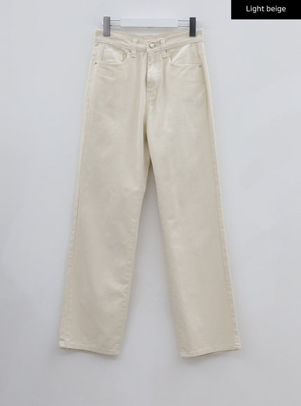 Basic Semi Wide Cotten Pants BG04