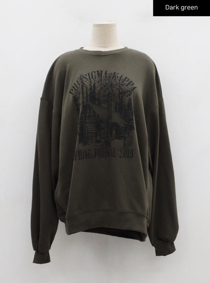 Graphic Oversize Sweatshirt CD07