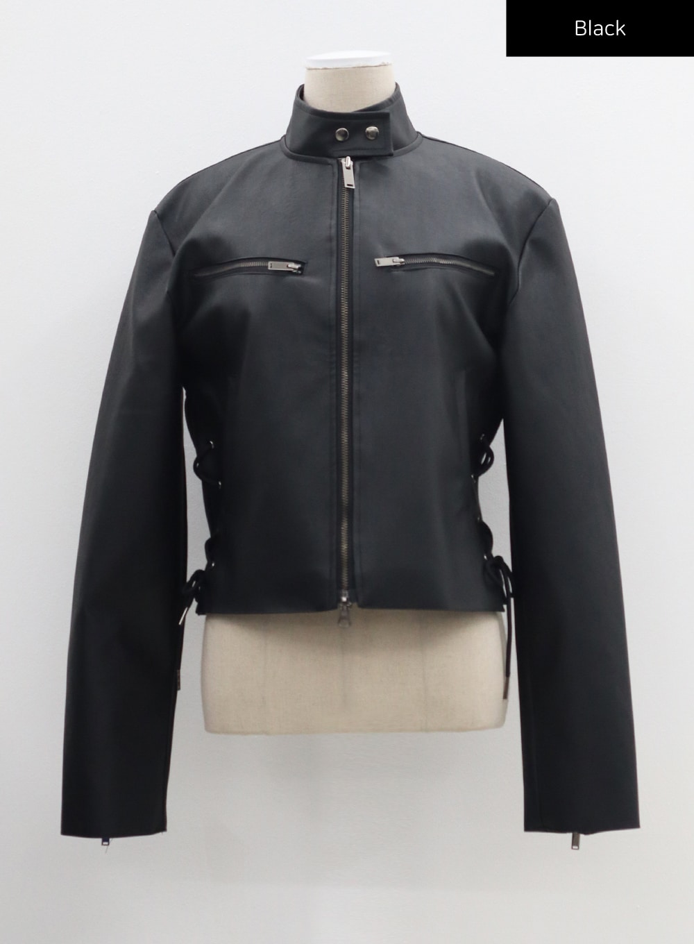 Standard Fit Faux Leather Jacket CM317