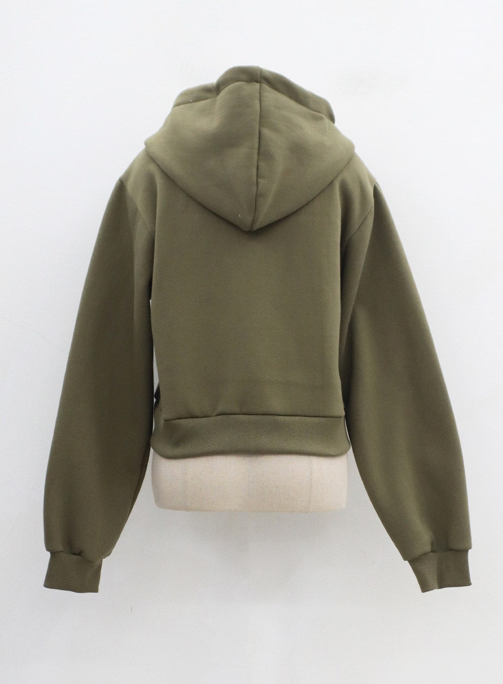 Graphic Cropped Hoodie Sweatshirt - Green