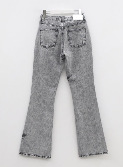 Grey Bootcut Jeans CM324