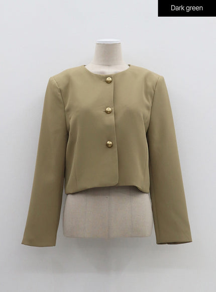 金色鈕扣夾克 OM314