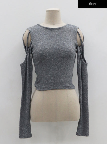 Simple Off Shoulder Crop Top CO04