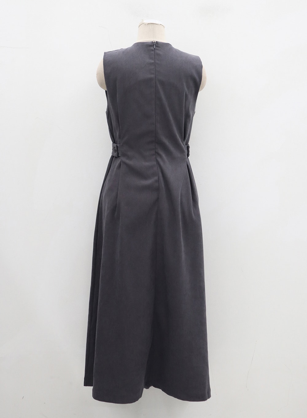 Sleeveless Side Button Maxi Dress OJ305