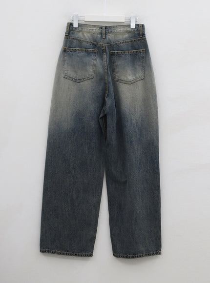 Wide Washed Jeans CS06