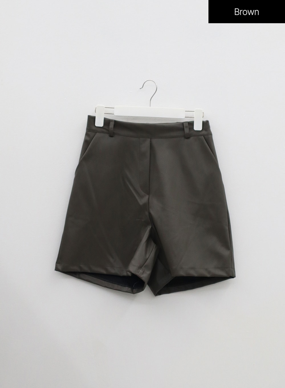 Faux Leather Bermuda Shorts OM303