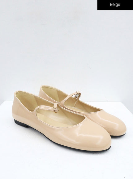 Buckle Round Mary Jane Flats OJ305