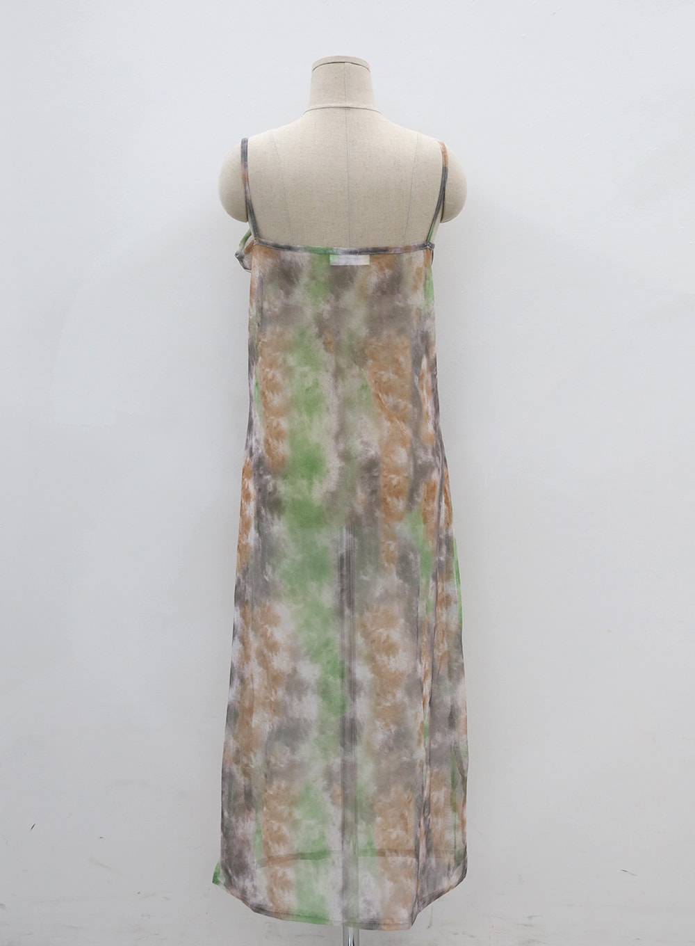 Sheer Graphic Sleeveless Maxi Dress CJ27