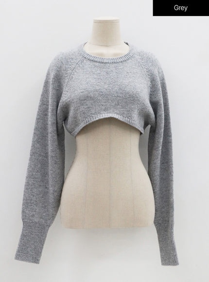 Bolero Knit Crop Top BS26