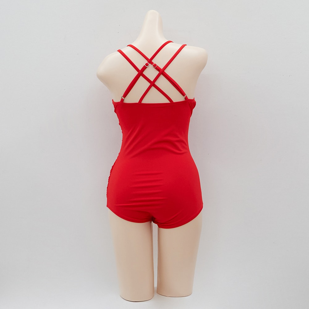 Double Banded One-Piece Swimsuit IJ13