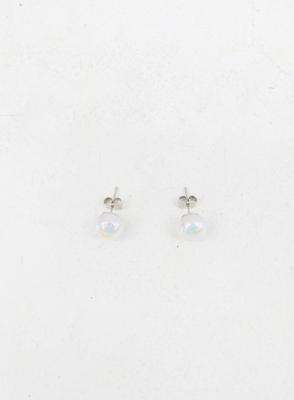 Holographic Round Bead Earrings OD29