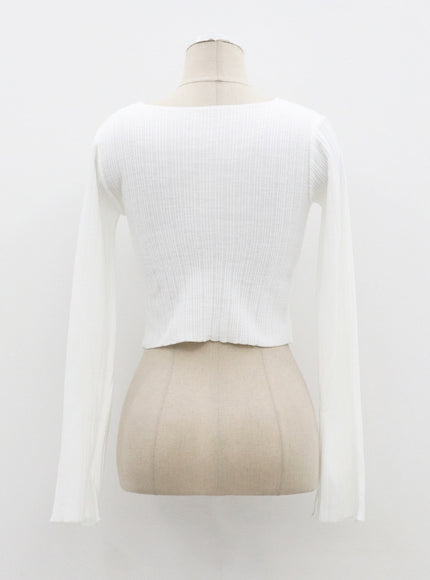 短款長袖開衫 CF317