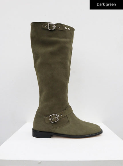 Two Buckle High Boots CO12