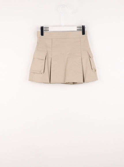 pocket-pleated-mini-skirt-cn317