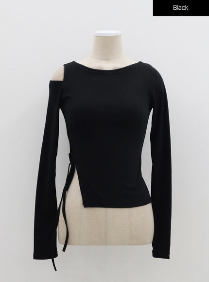 Cut Out Shoulder Top OF327