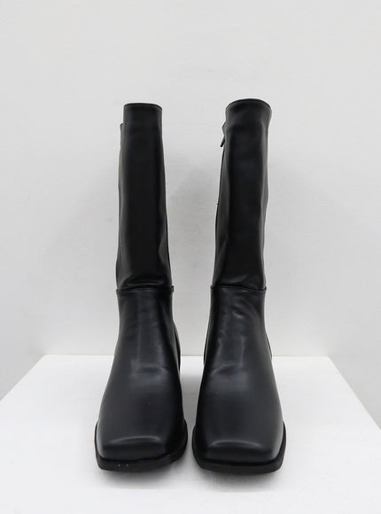 Square Toe Mid-Calf Boots BO18