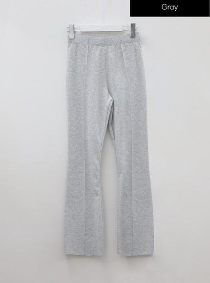 Boot-Cut Slit Banded Pants IU5