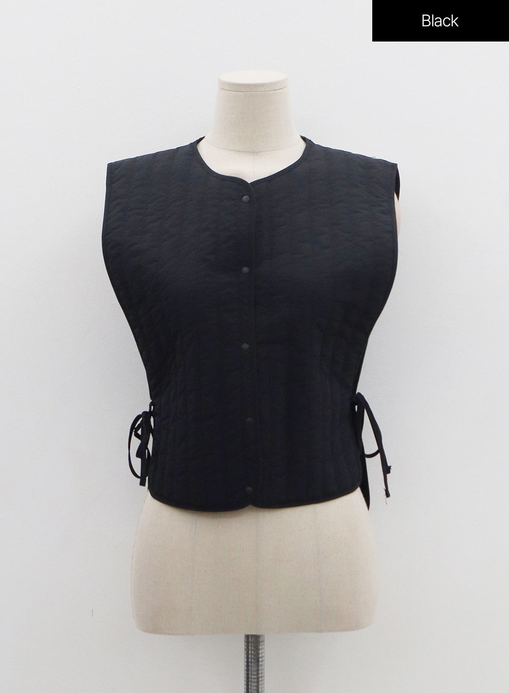 Side Tie Button Vest OO31