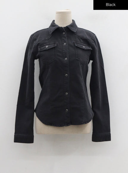 Button Denim Shirt CD09