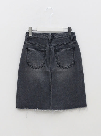 Midi Denim Skirt OM328