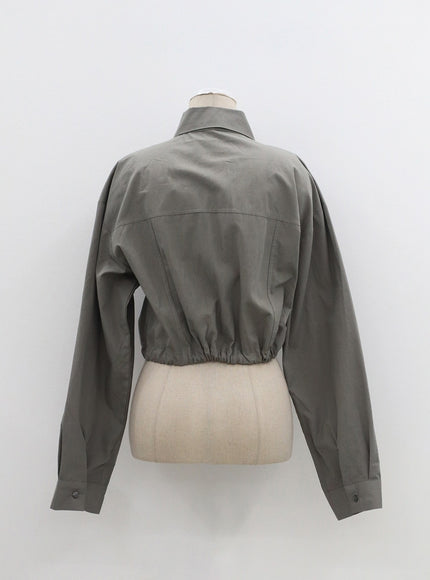 繫帶細節短款襯衫 OF310