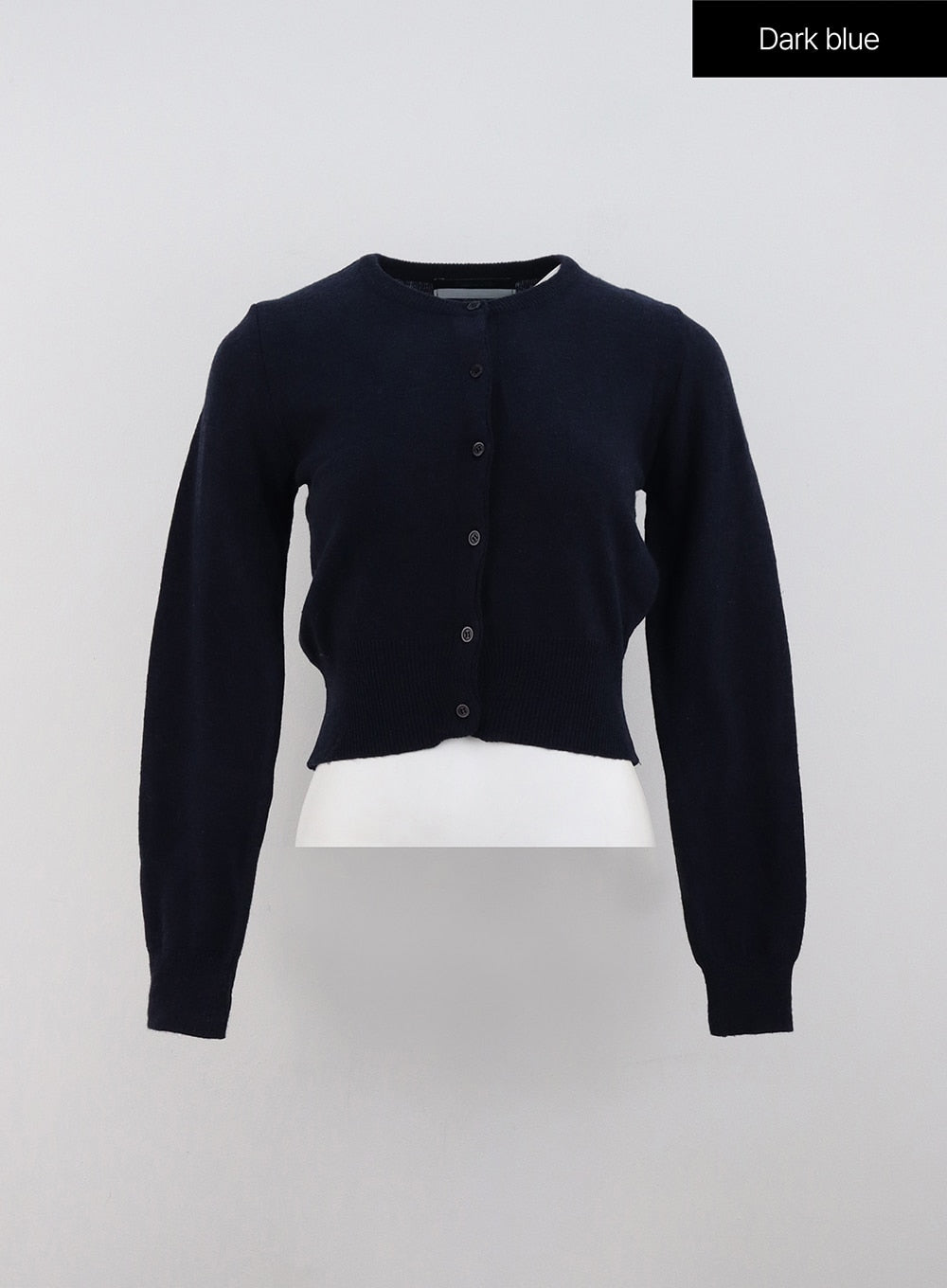 cashmere-cropped-cardigan-od307 / Dark blue