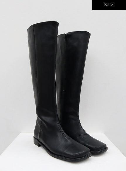 Daily Square Toe Long Boots OD01