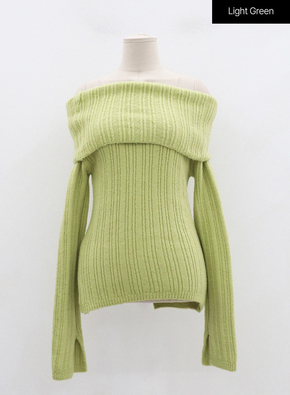 Off-Shoulder Stripe Knit Top OD22