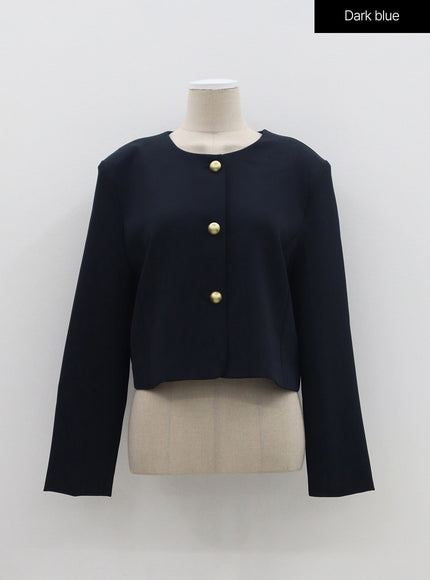 金色鈕扣夾克 OM314