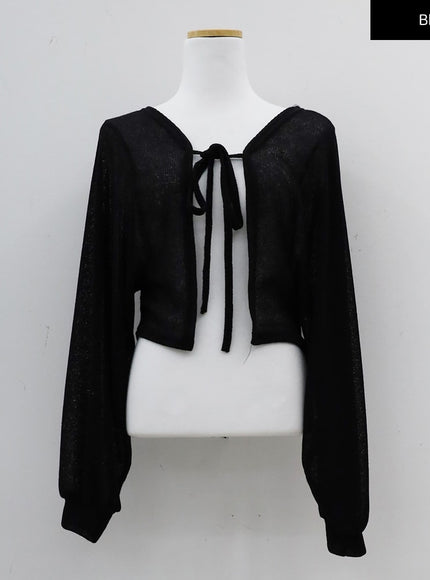 透明寬鬆波萊羅短上衣 CJ08