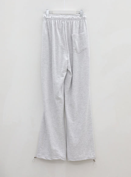 Pin-tuck Wide Leg Sweat Pants CU7