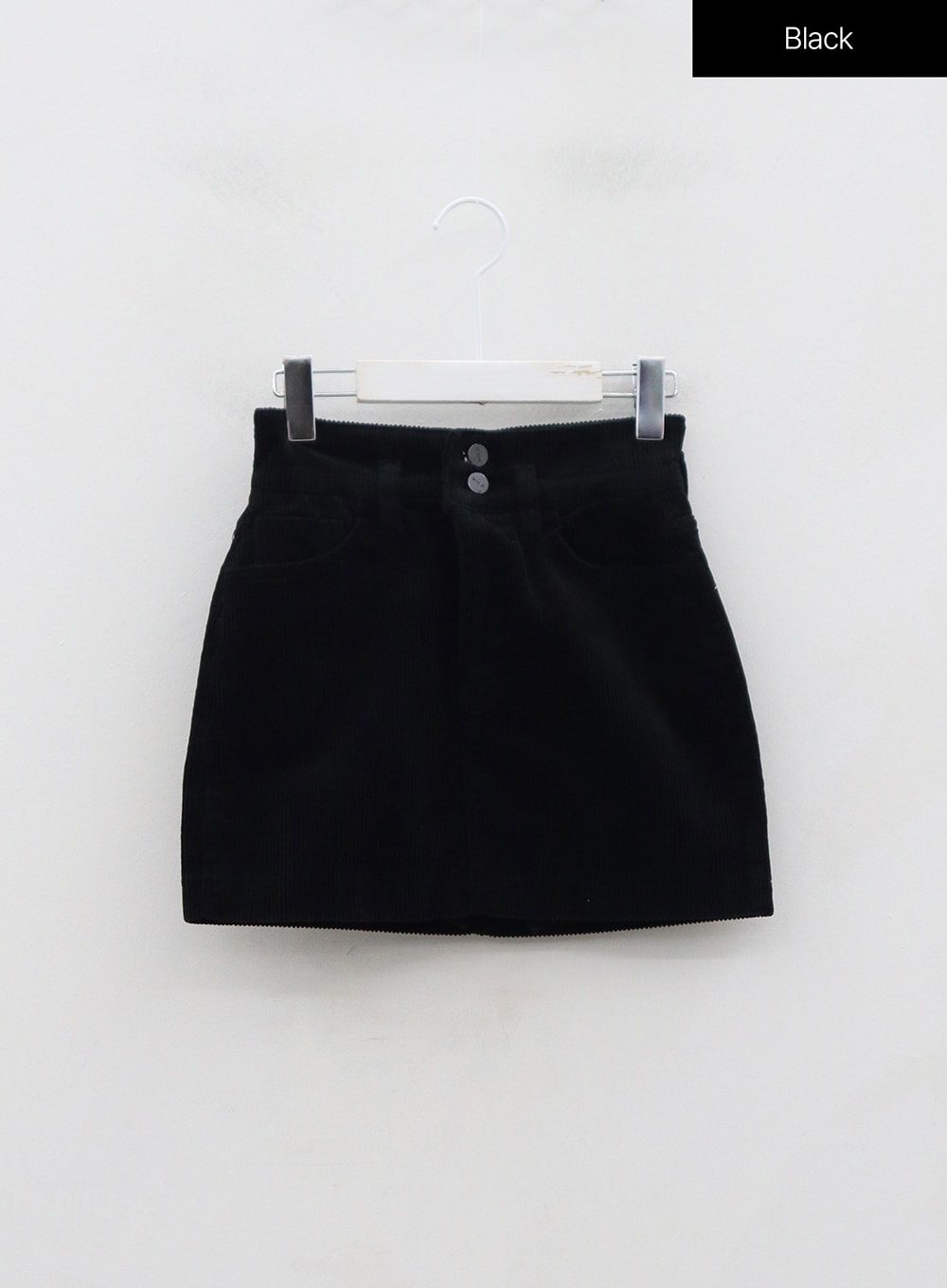 Two Button Corduroy Mini Skirt ON29