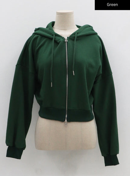 Lewkin Soft Basic Two Way Hoodie Zip Up C1210