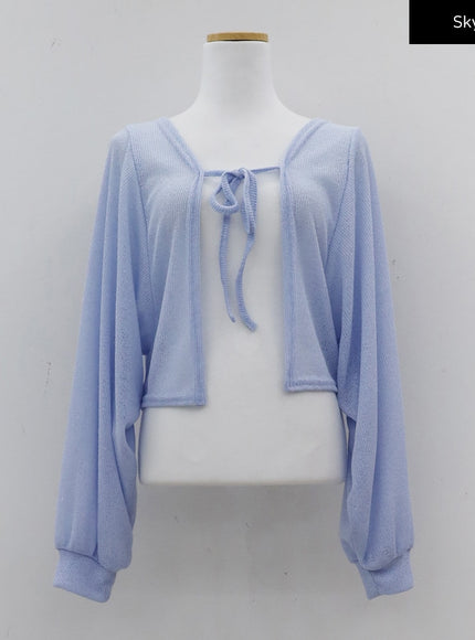 透明寬鬆波萊羅短上衣 CJ08