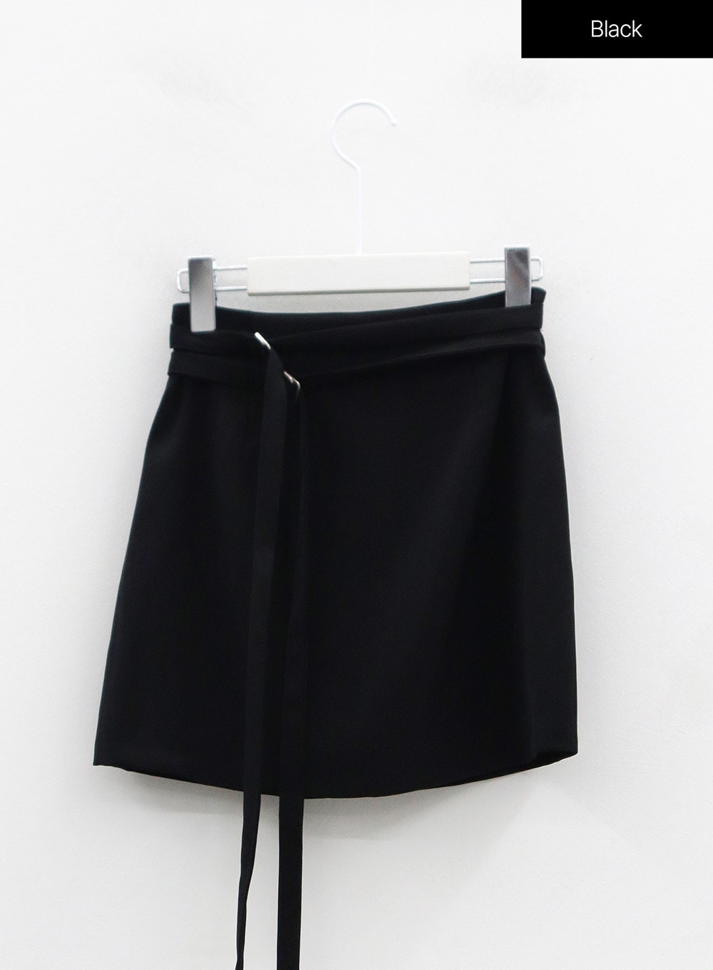 Double Belt Strap Mini Skirt OS05
