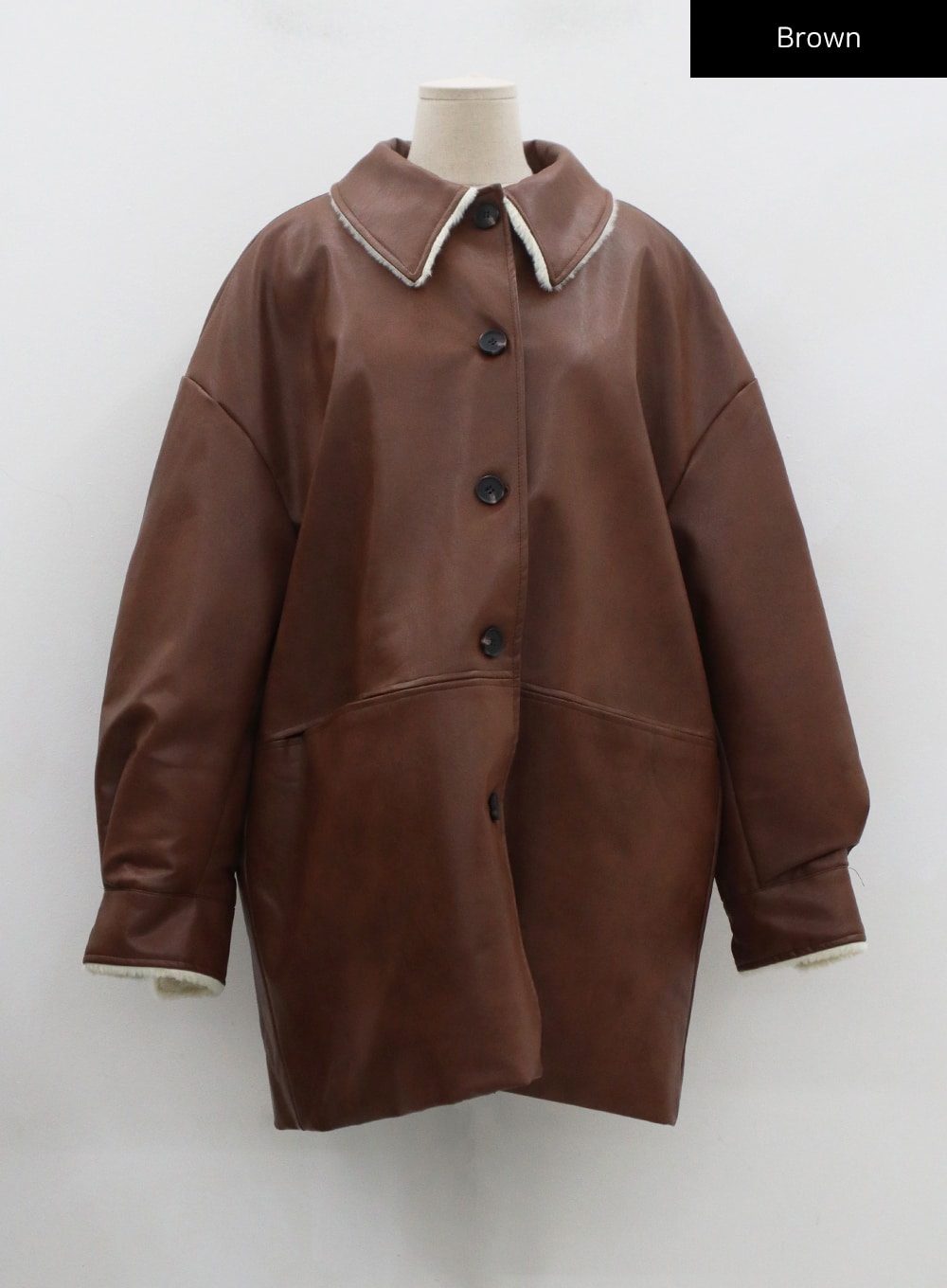 Oversize Leather Jacket CN10