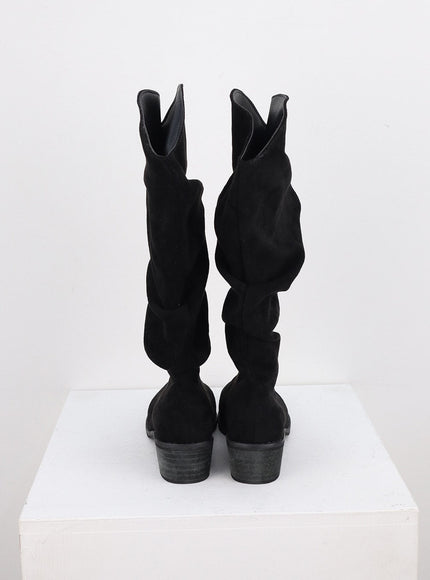 ruched-faux-leather-long-boots-co313