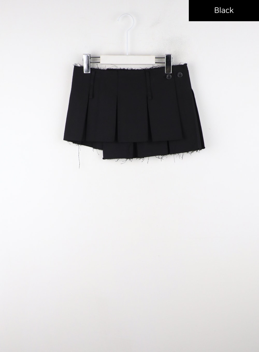 Distressed Pleated Mini Skirt CD318