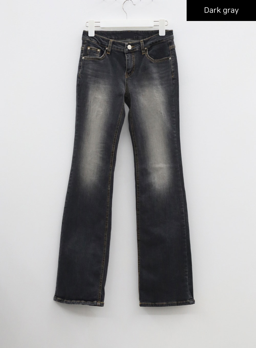 Low Rise Bootcut Jeans CF302 in Dark gray, size L