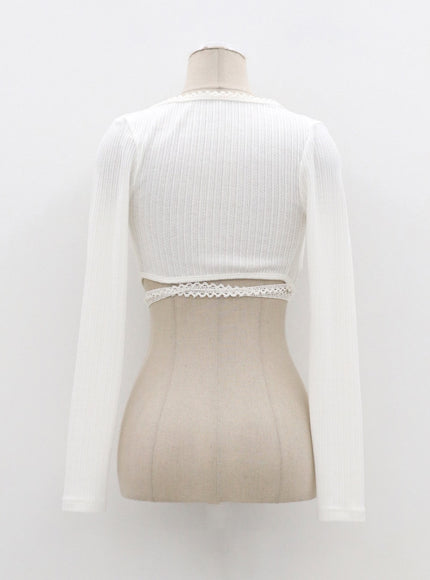 蕾絲上衣開衫套裝 CM324