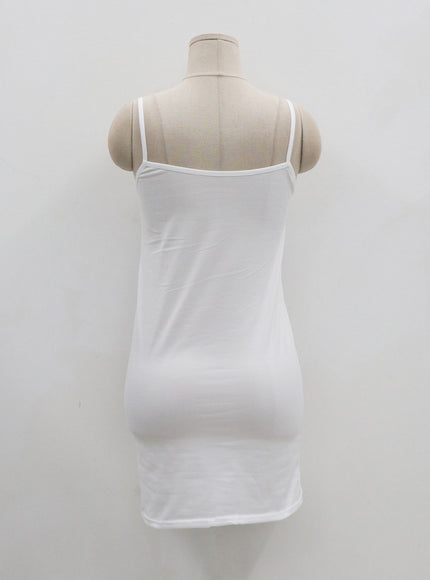 分層針織迷你連衣裙和細肩帶迷你連衣裙套裝 CO19 