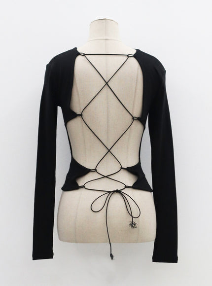 背部交叉繫帶上衣 CF308