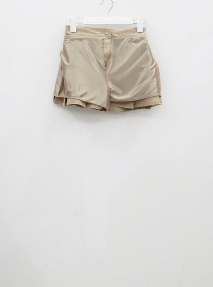 高腰百褶迷你裙CJ317