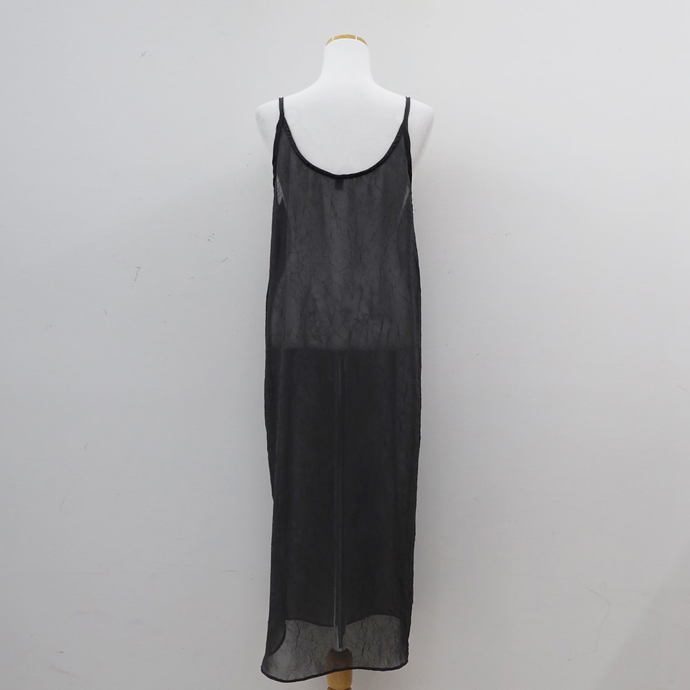 Wrinkle Sheer Cami Maxi Dress CJ08