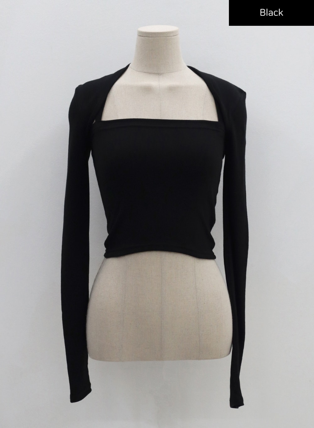 Ribbed Cami Top And Long Sleeve Bolero Set CG26