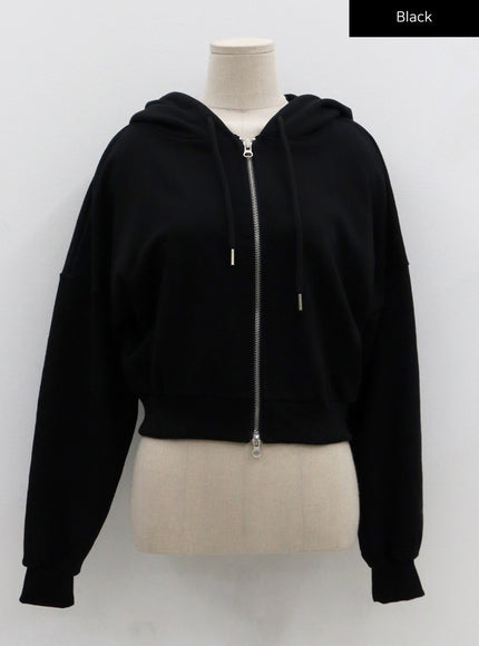 Lewkin Soft Basic Two Way Hoodie Zip Up C1210