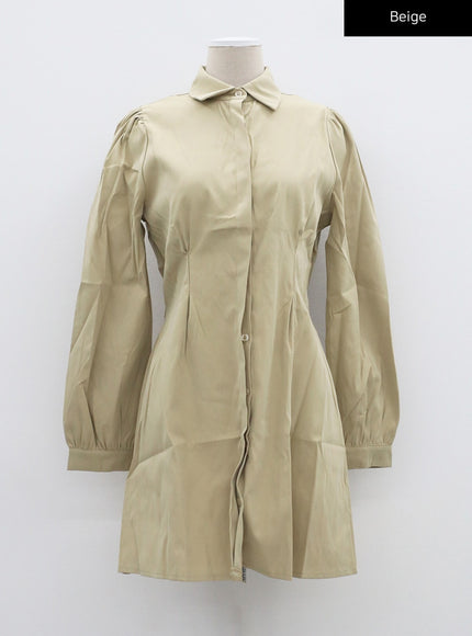 迷你襯衫連衣裙CF316