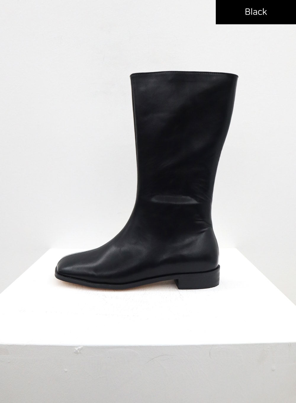 Square Toe Mid-Calf Boots BO18 - Lewkin